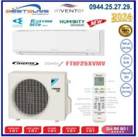 Điều hòa Daikin 2 chiều 9000BTU inverter gas R32 FTHF25XVMV Mới 2024