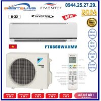 Điều hòa Daikin 21000BTU inverter 1 chiều FTKB60YVMV Mới 2024