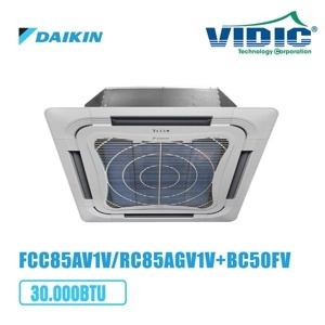 Điều hòa Daikin 30000 BTU 1 chiều FCC85AV1V/RC85AGV1V gas R-32 - Điều khiển không dây