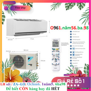 Điều hòa Daikin Inverter 9000 BTU 1 chiều FTKB25WAVMV gas R-32