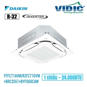 Điều hòa Daikin Inverter 24000 BTU 1 chiều FFFC71AVM/RZFC71DVM gas R-32 - Điều khiển không dây