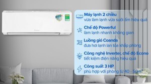Điều hòa Daikin Inverter 24000 BTU 2 chiều FTHF71VAVMV gas R-32