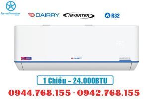Điều hòa Dairry 24000 BTU 1 chiều Inverter I-DR24KC gas R32