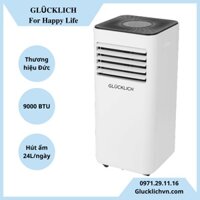 Điều hòa di động 9000 BTU GLUCKLICH - Máy hút ẩm 24L/ngày GLÜCKLICH thương hiệu Đức