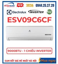 Điều hòa Electrolux 9000 BTU 1 chiều inverter ESV09C6CF Mới 2026