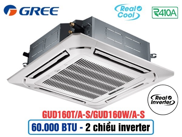 Điều hòa Gree Inverter 60000 BTU 2 chiều GUD160T/A-S/GUD160W/A-X gas R-410A