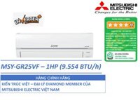 ĐIỀU HÒA KHÔNG KHÍ MÁY LẠNH MITSUBISHI ELECTRIC MSY-GR25VF - 1 HPNGỰA 9,554 BTUH - INVERTER - HÀNG CHÍNH HÃNG