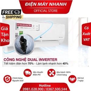Điều hòa LG Inverter 24000 BTU 2 chiều B24END gas R-32