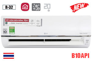 Điều hòa LG Inverter 9000 BTU 2 chiều B10API gas R-32