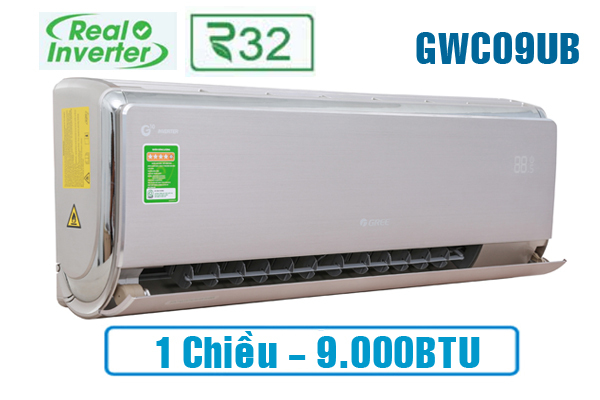Điều hòa Gree 9000 BTU 1 chiều Inverter GWC09UB-S6D9A4A gas R32