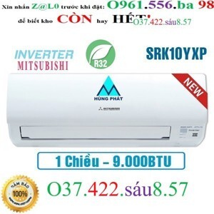Điều hòa Mitsubishi Heavy 9000 BTU 1 chiều Inverter SRK10YXP-W5 gas R-32