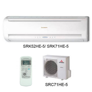 Điều hòa Mitsubishi 24000 BTU 2 chiều Inverter SRK/SRC 71HE gas R-22