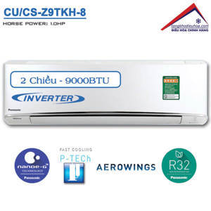 Điều hòa Panasonic 9000 BTU 2 chiều Inverter CU/CS-Z9TKH-8 gas R-32