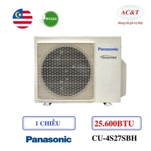 Điều hòa Panasonic 27000 BTU 1 chiều Inverter CU-4S27SBH gas R-410A