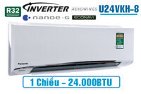 Điều hòa Panasonic 24000 BTU 1 chiều Inverter U24VKH-8 gas R-32