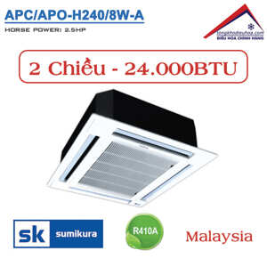 Điều hòa Sumikura 24000 BTU 2 chiều APC/APO-H240 gas R-410A