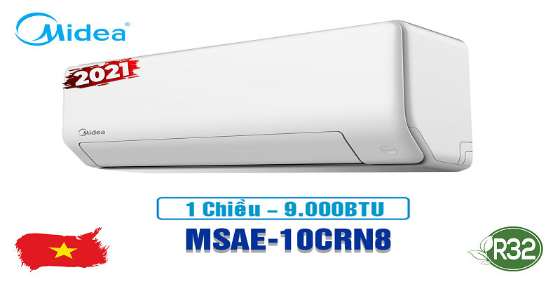 Điều hòa Media 1 chiều 9000 BTU MSAE-10CRN8 gas R-32