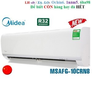 Điều hòa Midea 9000BTU 1 chiều MSAFC-10CRN8 gas R32