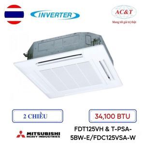 Điều hòa Mitsubishi Inverter 42000 BTU 2 chiều FDT125VH/FDC125VSA gas R-410A