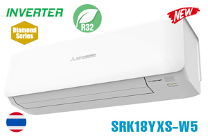 Điều hòa Mitsubishi 18000 BTU 1 chiều Inverter SRK18YXS-W5 (SRC18YXS-W5) gas R-32