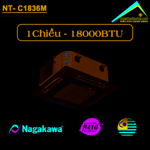 Điều hòa Nagakawa 18000 BTU 1 chiều NT-C1836M gas R-410A