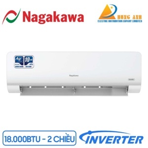 Điều hòa Nagakawa Inverter 18000 BTU 2 chiều NIS-A18R2H10 gas R-32