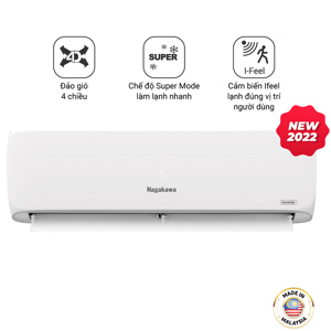 Điều hòa Nagakawa Inverter 24000 BTU 1 chiều NIS-C24R2H11 gas R-32