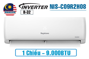 Điều hòa Nagakawa 9000 BTU 1 chiều Inverter NIS-C09R2H08 gas R-32