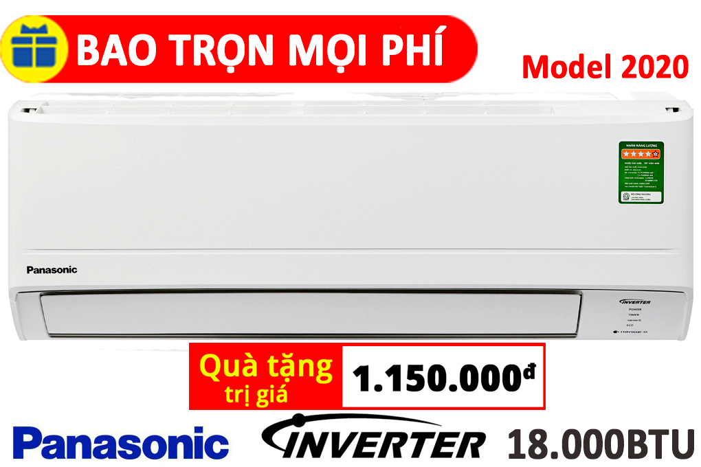 Điều hòa Panasonic 1 chiều 18000BTU Inverter XPU18WKH-8M gas R-32