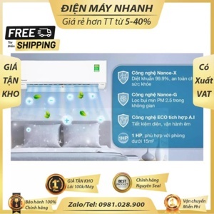 Điều hòa Panasonic Inverter 9000 BTU 1 chiều CU/CS-PU9XKH gas R-32