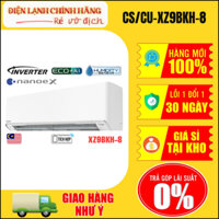 Điều hòa Panasonic 2 chiều Inverter cao cấp 9000BTU nhập khẩu Malaysia CS/CU-XZ9BKH-8