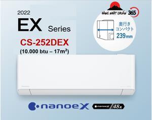 Điều hòa Panasonic Inverter 10000 BTU 2 chiều CS-252DEX gas R-32