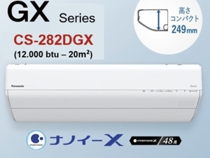 Điều hòa Panasonic Inverter 12000 BTU 2 chiều CS-282DGX gas R-32