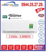 Điều hòa Panasonic Inverter 2 chiều 9.000BTU YZ9WKH-8, HÀNG CHÍNH HÃNG MỚI 2021