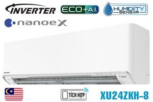 Điều hòa Panasonic Inverter 24000 BTU 1 chiều XU24ZKH-8 gas R-32