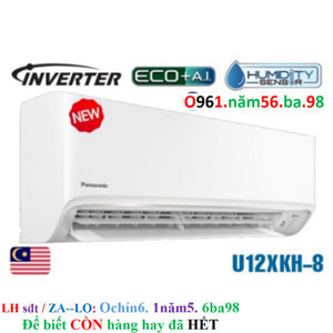 Điều hòa Panasonic Inverter 12000 BTU 1 chiều U12XKH-8 gas R-32