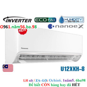 Điều hòa Panasonic Inverter 12000 BTU 1 chiều U12XKH-8 gas R-32