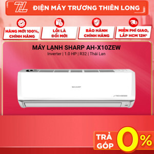 Điều hòa Sharp Inverter 12000 BTU 1 chiều AH-X13ZEW gas R-32
