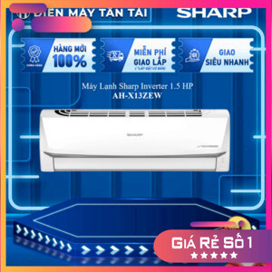 Điều hòa Sharp Inverter 12000 BTU 1 chiều AH-X13ZEW gas R-32