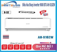 Điều hòa Sharp inverter 9000 BTU AH-X10ZW MỚI 2022