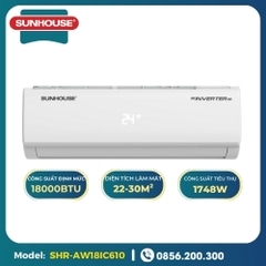 Điều hòa Sunhouse 18000 BTU 1 chiều Inverter AW18IC610 gas R-32