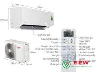 Điều hòa Toshiba 2 chiều 12.000BTU inverter RAS-H13S3KV