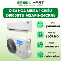 Điều hòa treo tường Midea 24000 BTU 1 chiều MSAFII-24CRN8 | Điều hòa 1 chiều có tấm lọc khử mùi