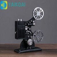 Điêu khắc máy chiếu phim GLENES, Đồ trang trí máy chiếu phim thủ công bằng nhựa, Đồ trang trí bàn mô hình máy chiếu tinh tế nhẹ cổ điển