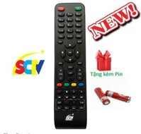 Điều khiển đầu thu truyền hình cáp SCTV - Hàng tốt tặng kèm Pin remote đầu thu SCTV loại 1