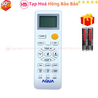 Điều khiển điều hòa AQUA Mã 02 hàng theo máy, remote máy lạnh AQUA - Tặng kèm pin - Tạp Hoá HBB