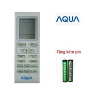 Điều Khiển điều hòa Aqua AQA-KCR9JA  AQA-KR9JA  AQA-CR9JA loại tốt thay thế khiển zin theo máy - Tặng kèm pin - Remote Aqua - Remote máy lạnh Aqua mặt trắng 1 chiều và 2 chiều loại tốt - Bảo hành 3 tháng