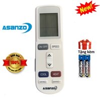 Điều khiển điều hoà Asanzo Remote máy lạnh Asanzo - Hàng chuẩn [ Tặng kèm pin Bh 30 ngày đổi trả ]