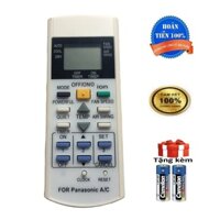 Điều khiển điều hoà Panasonic có lắp lật remote máy lạnh Panasonic phím mode màu đen