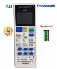 Điều khiển điều hòa Panasonic inverter-A75C4143 1 chiều 2 chiều loại tốt thay thế khiển zin theo máy - Tặng kèm pin - Remote Panasnonic - Remote máy lạnh Panasonic dòng inverter loại tốt thay thế khiển zin theo máy